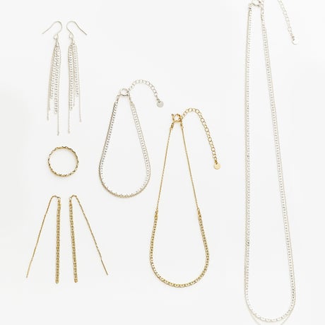 snake chain double strand necklace 13N102