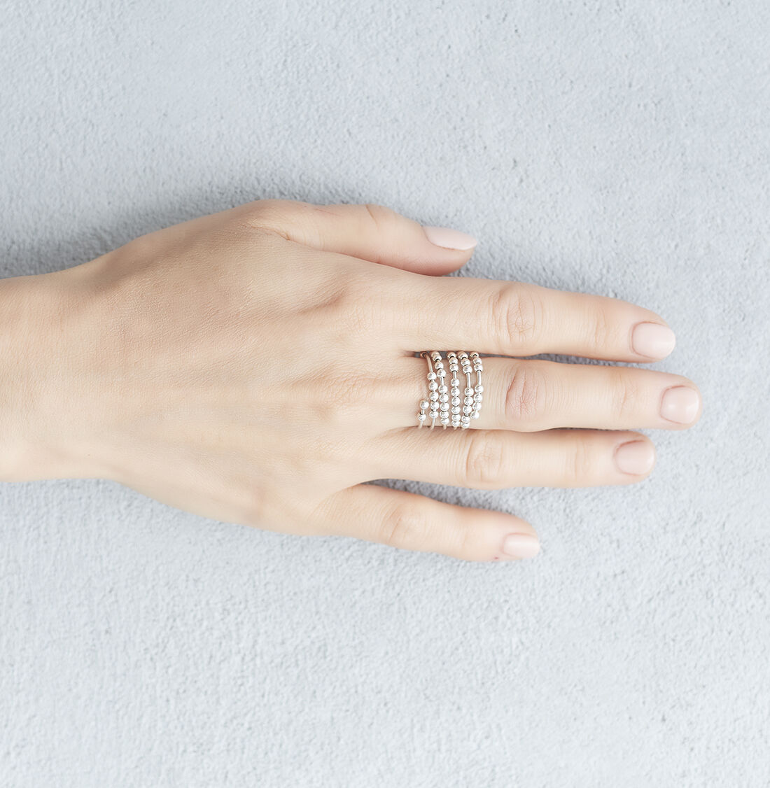 spiral ring 05R100 / silver | sumikaneko