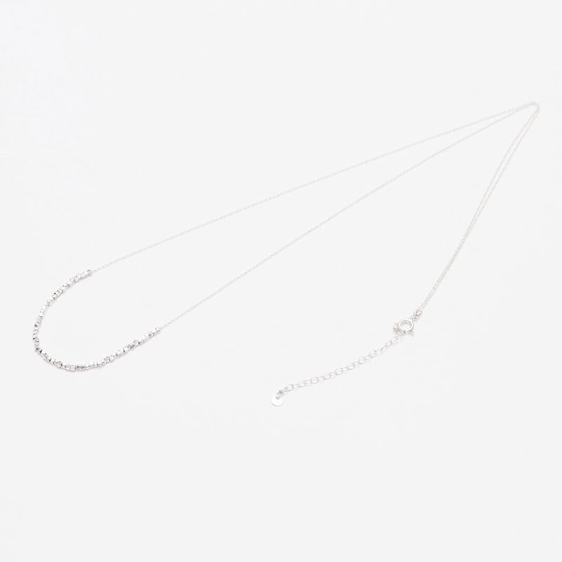 square beads long necklace 08N101-L | sumikaneko