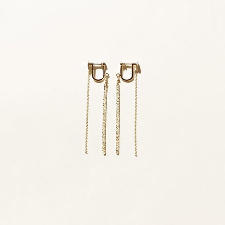 snake chain earring 13E102 / gold