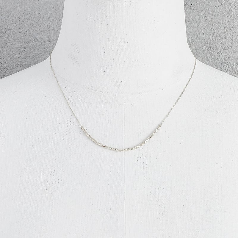 square beads necklace 08N101 | sumikaneko