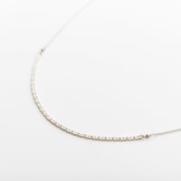 snake chain long necklace 13N103 / silver