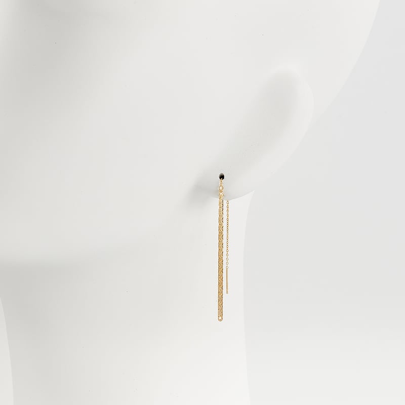 snake chain pierce 13P102 (片耳/one side) gold | 