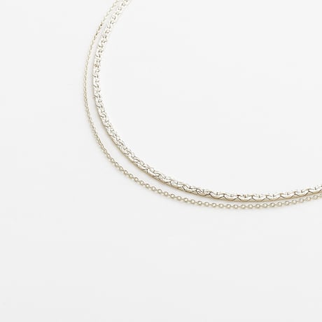 snake chain double strand necklace 13N102
