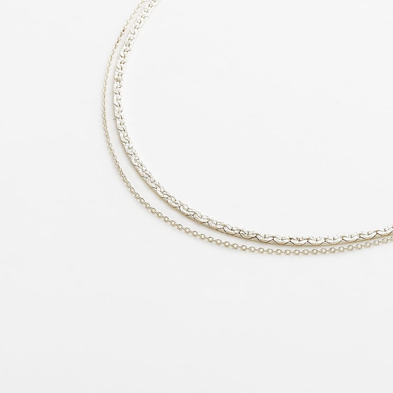 snake chain double strand necklace 13N102 | sum