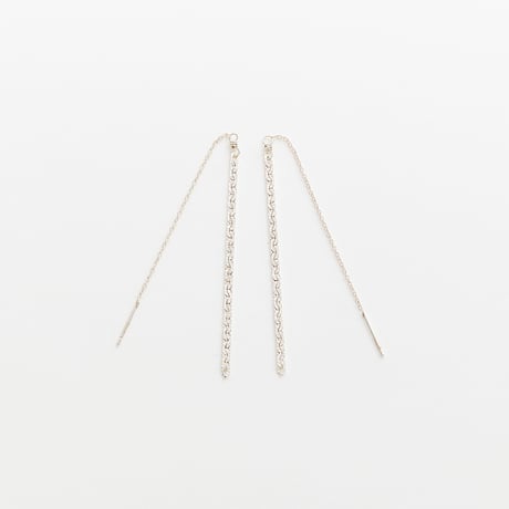 snake chain pierce 13P102 (片耳/one side) silver