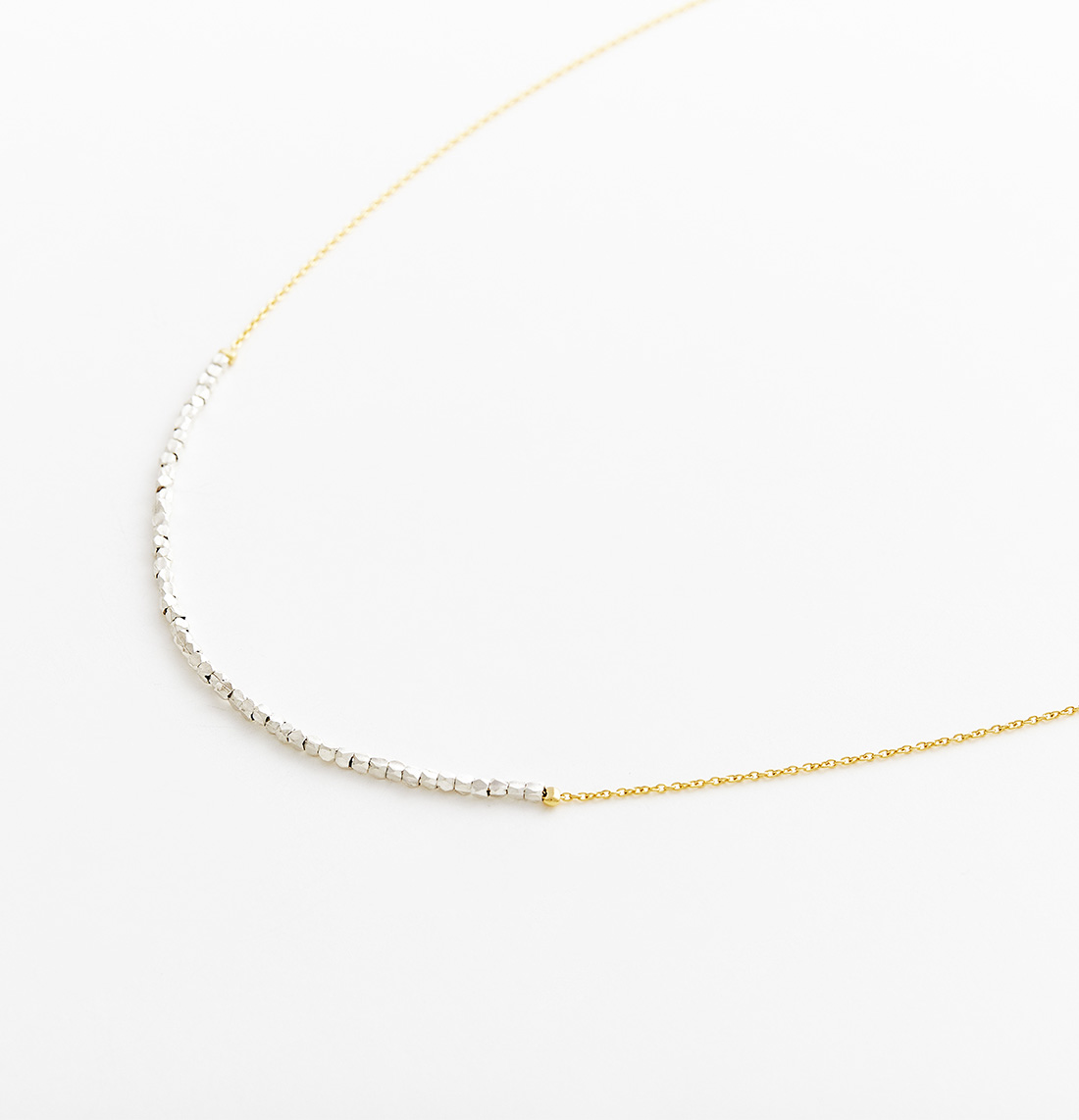 square beads necklace 08N101 | sumikaneko square beads necklace 08N101 | sumikaneko