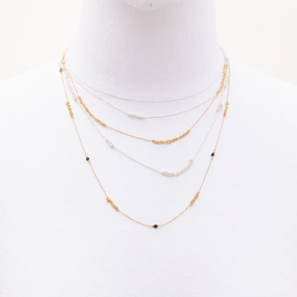 silver lining necklace 23N54 | sumikaneko