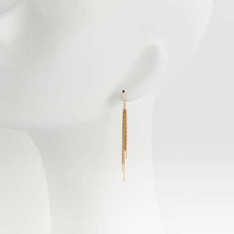 snake chain pierce 13P103 (片耳/one side) silver