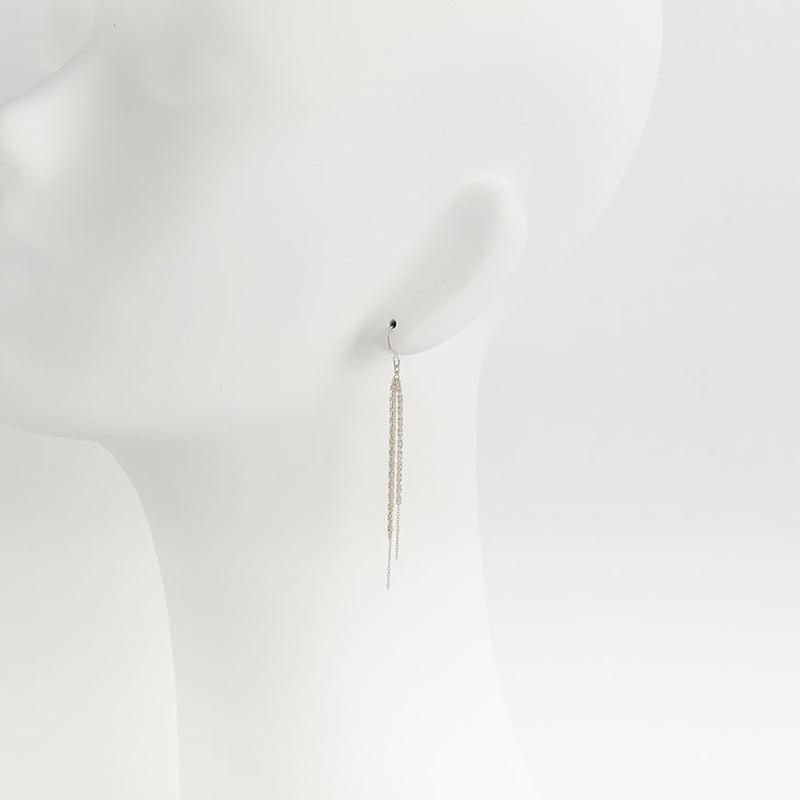 snake chain pierce 13P103 (片耳/one side) silver 