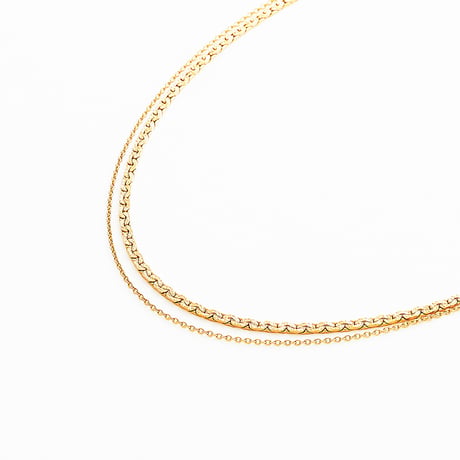 snake chain double strand necklace 13N102