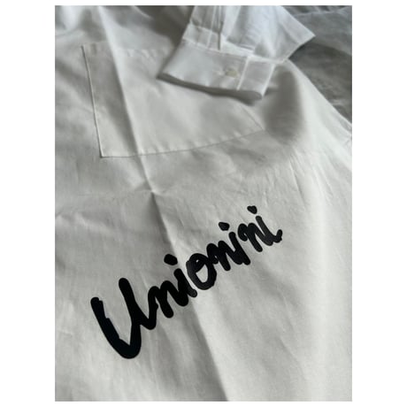 unionini slogan long blouse   Msize  (165cm)