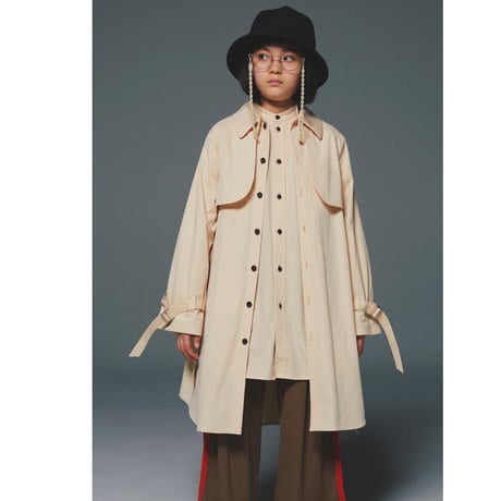 GRIS  trench over Shirt   kids ＸＬsize