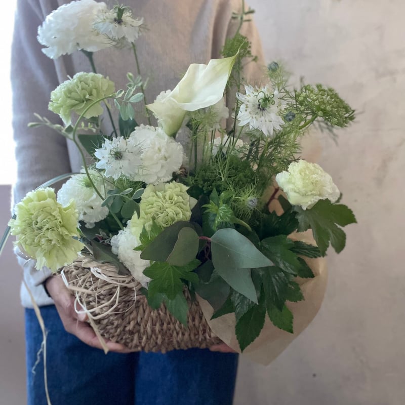 mothersday2025』お花おまかせ!バスケットアレンジメントL mothersday2025』お花おまかせ!バスケットアレンジメントL