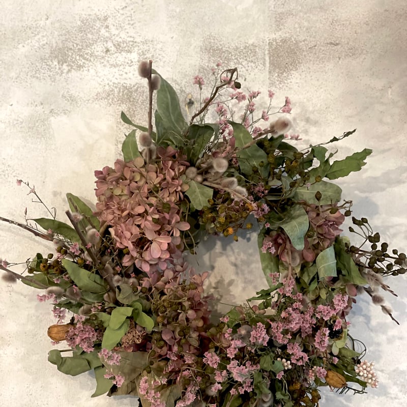 4.秋色水無月オーバルリース 4.秋色水無月オーバルリース