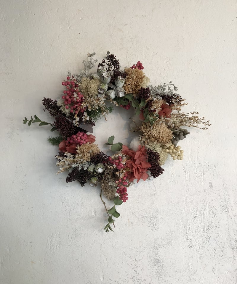 リースの定期便（1ヶ月毎） | Puro-Blanco. flower online shop