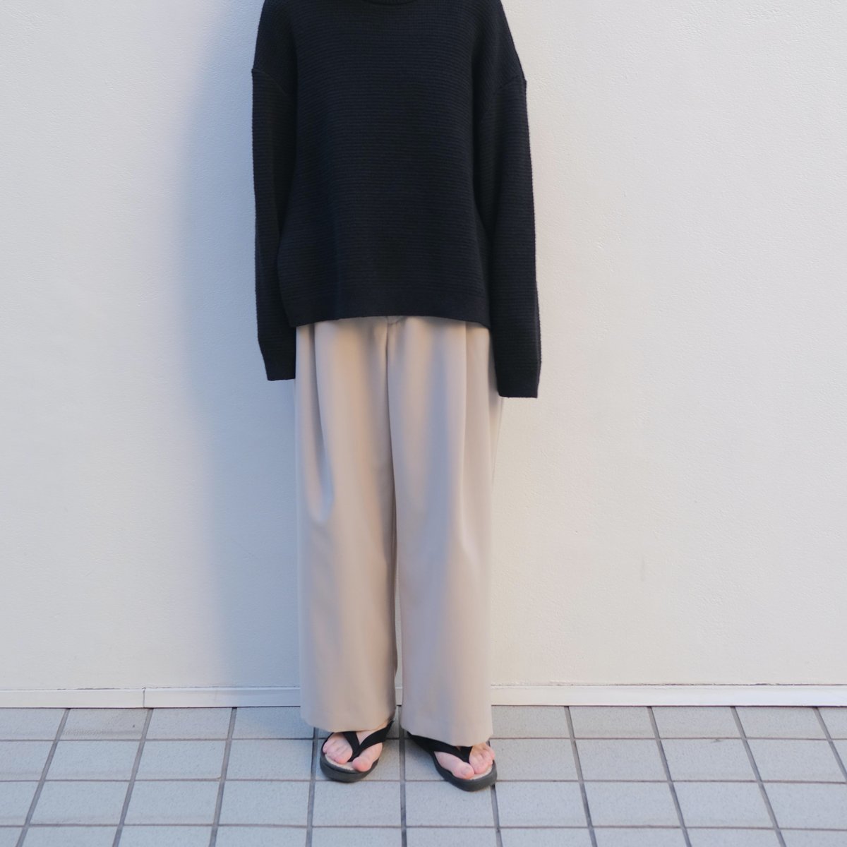パンツ Ka na ta one tack pants Ka na ta one tack pants white gray size: 1-in stock 2-sold