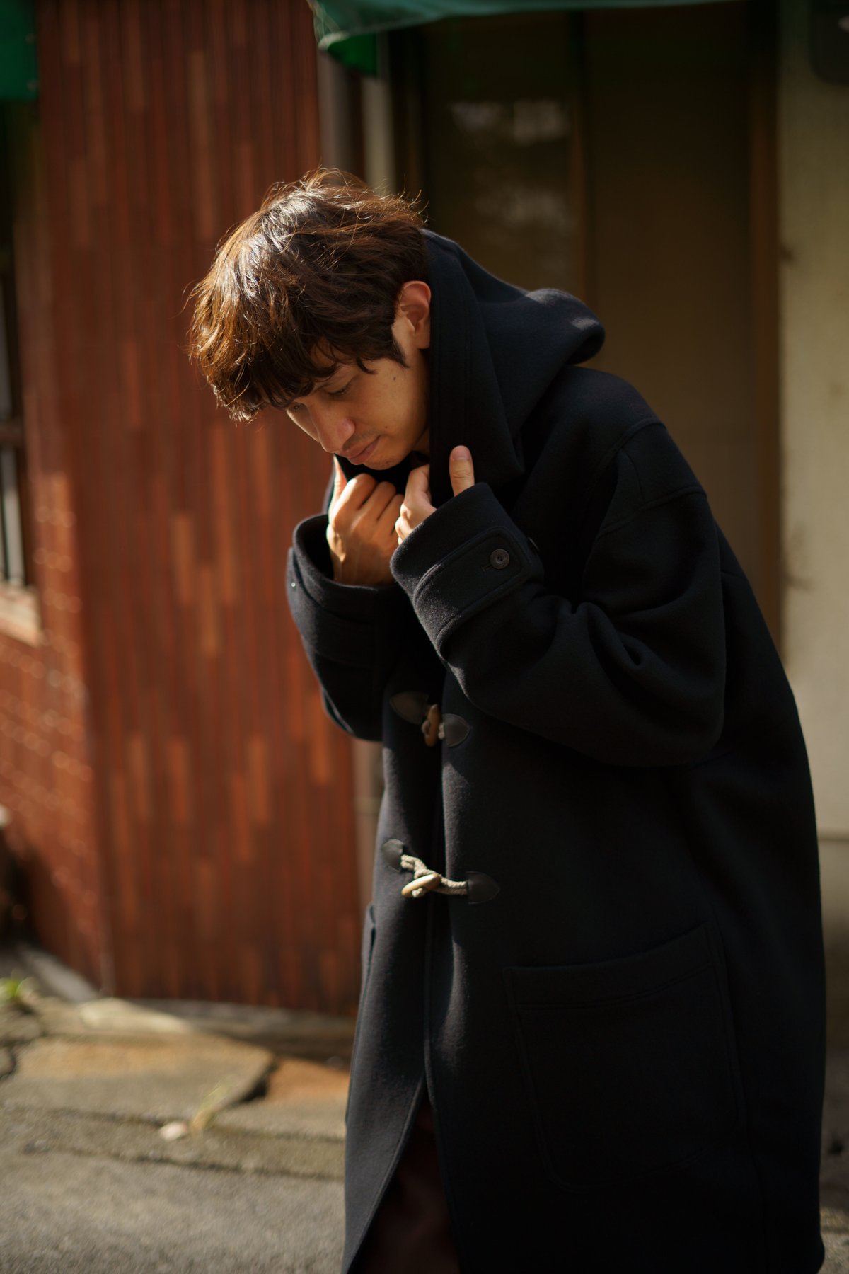 ka na ta ウールコート ka na ta カナタ 22AW Harf Trench Coat メルトンウールハーフトレンチ