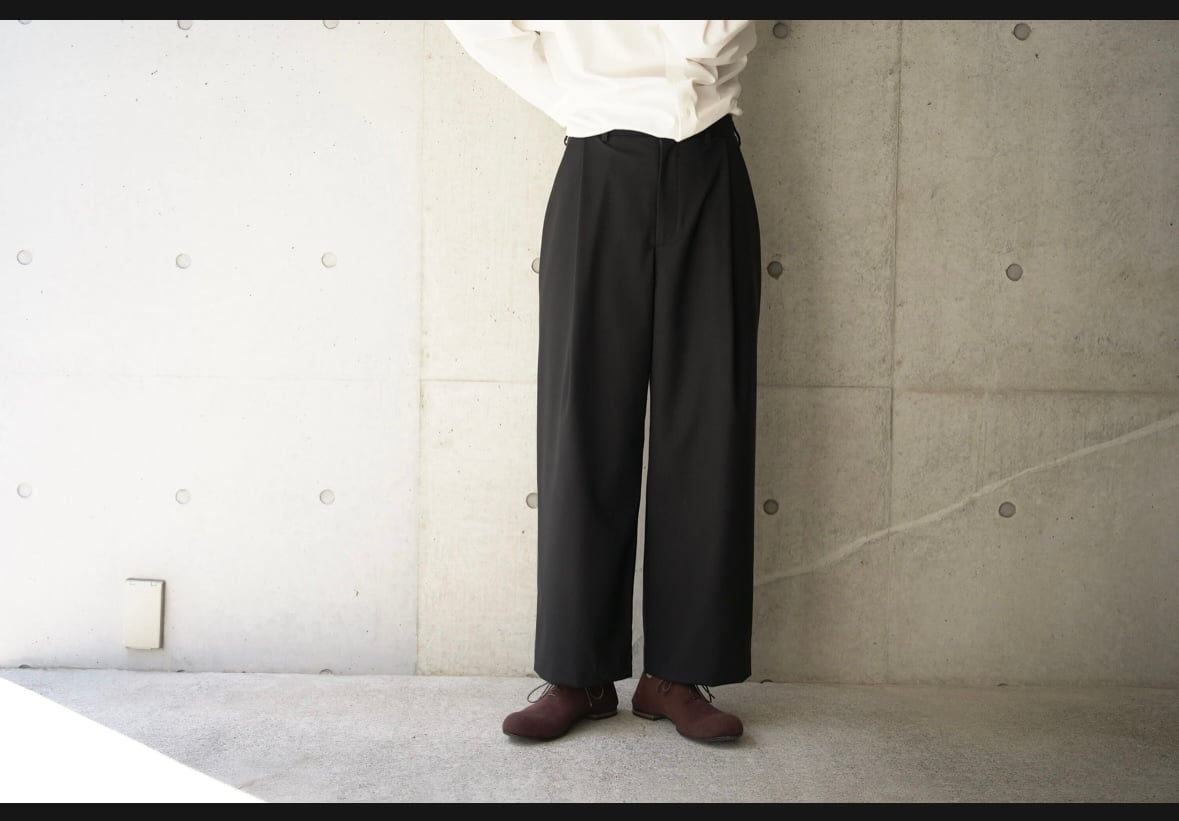 ka na ta one tack pants size2 ブラック one tack pants | Ka na ta
