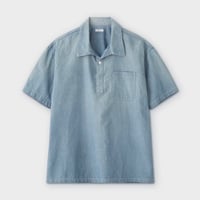PHIGVEL‐MAKERS Co. CHAMBRAY PULLOVER SS SHIRT (INDIGO)