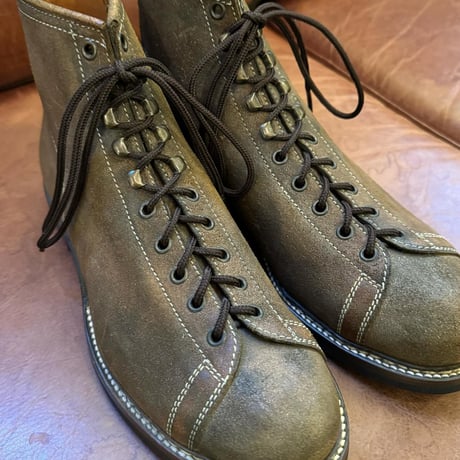 ZINTALA LINE-MAN BOOTS  GUIDI&ROSELLINI OLIVE VACETTA LEATHER