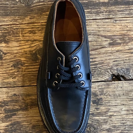 RUSSELL MOCCASIN 2758 Oneida BLK CXL Triple Vamp NOS size 7h D