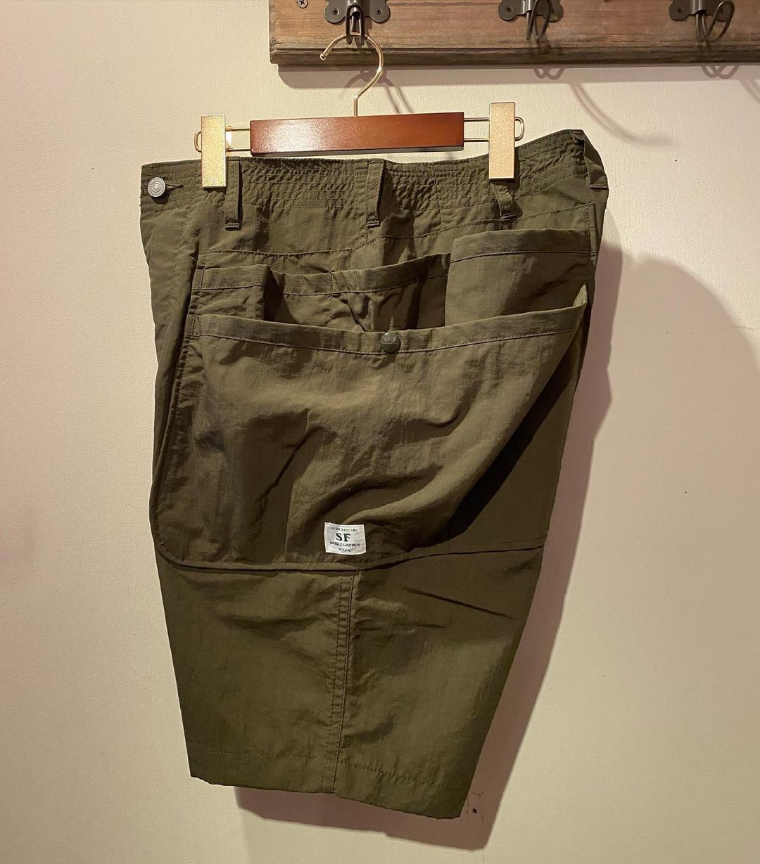 パンツ SASSAFRAS / Whole Hole Pants 1/2 SASSAFRAS -Whole Hole Pants 1/2- (BLACK) | cr