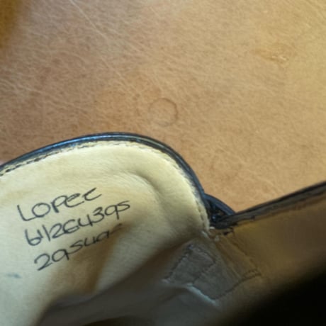 JOHN LOBB “LOPEZ” Last#4395 museumcalf DARK BROWN size６1/2 Ｅ
