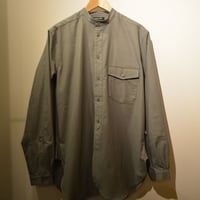 Frank Leder-bedlinenshirt- (StandCollar)OLIVE