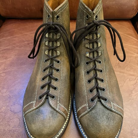 ZINTALA LINE-MAN BOOTS  GUIDI&ROSELLINI OLIVE VACETTA LEATHER