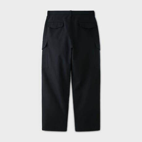 PHIGVEL‐MAKERS Co.  DOUBE CLOTH CARGO TROUSER (DUST BLACK)