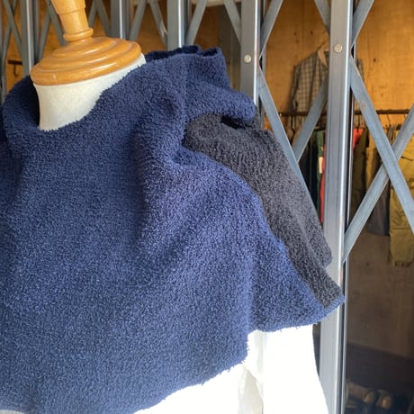 kenneth field hoody neck warmer 2tone NAVY/BLACK