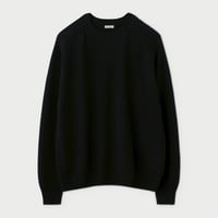 PHIGVEL‐MAKERS Co. 2026ss  PMAV-KN01 C/L CREWNECK KNIT (INK BLACK)