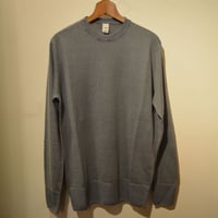 -grp- linen crew neck knit grigio