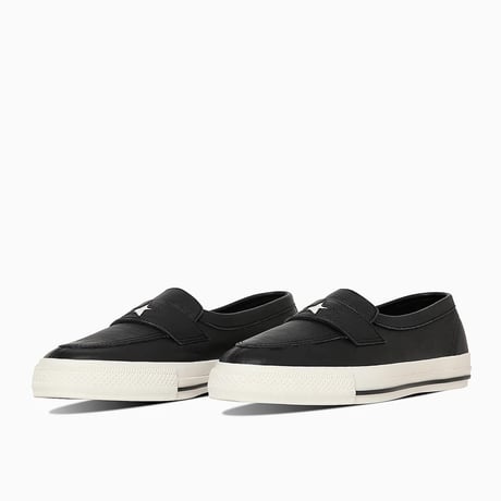 converse addict 10.10 one star loafer BLACK LEATHER