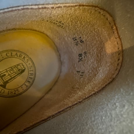-DEAD STOCK- Clarks desert boots  made in England  size GB8h US8h FIT Ｆ