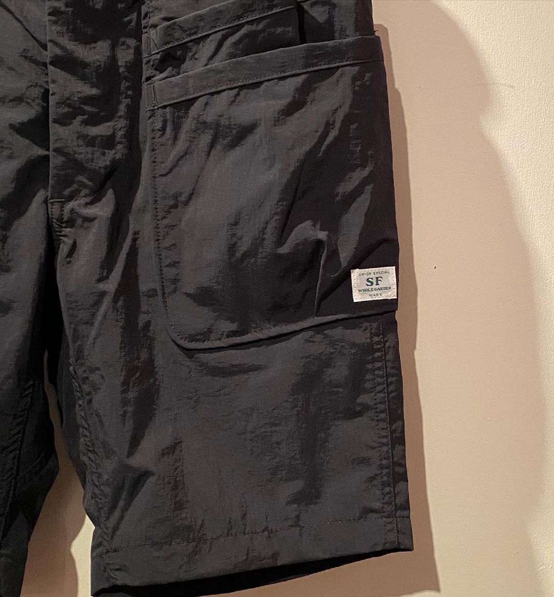 SASSAFRAS -Whole Hole Pants 1/2- (BLACK) | cr