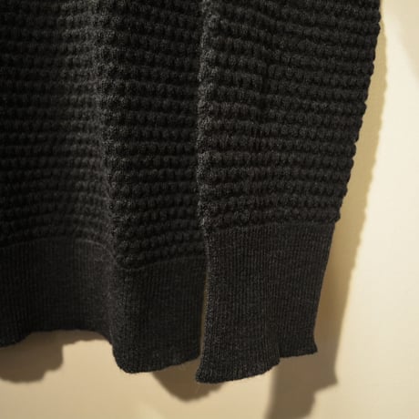 GRP  spotknit crew neck -antrascite-