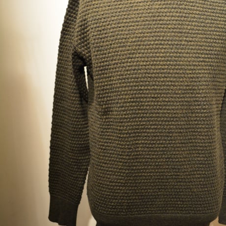 GRP crewneck “spotknit” VERDE(ダークグリーン)