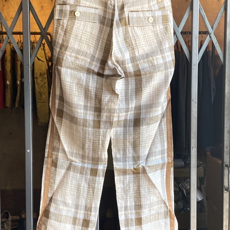 kenneth field ceremonyⅡwide plaids brown