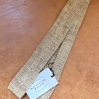 kenneth field knited tie italian melange beige