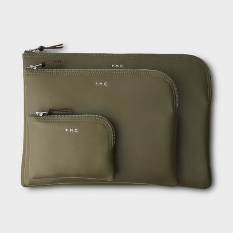 PHIGVEL‐MAKERS Co．Leather Purse L -G.Olive-