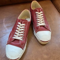 converse juck purcell (1990's RED Leather)  Mint Condition  made in USA  size US 8 (26.5㎝)