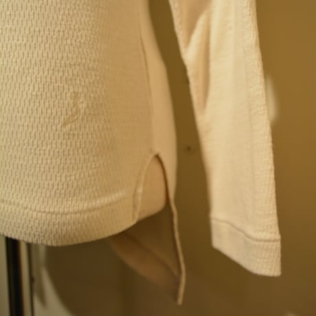 kenneth field  L/S THERMAL CREWNECK(NATURAL)
