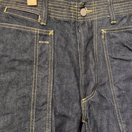 SASSAFRAS Fall Leaf Spayer Pants 1/2 13.5o.z Denim size Ｍ