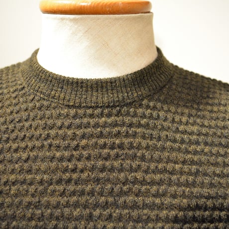 GRP crewneck “spotknit” VERDE(ダークグリーン)