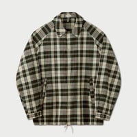 PHIGVEL‐MAKERS Co. 2026ss PMAV-SJ04 MADRAS COACH JACKET (ECRU×OLIVE)