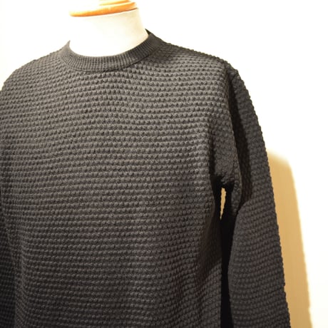 GRP crewneck “spotknit” NERO(ブラック)
