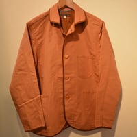 kenneth field -JACKET-（RUST）55 %cotton/45%linen