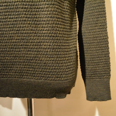 GRP crewneck “spotknit” VERDE(ダークグリーン)